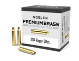 Nosler Premium Unprimed Brass Cases 204 Ruger (50pk)