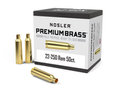 Nosler Premium Unprimed Brass Cases 22-250 Remington (50pk)