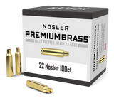 Nosler Premium Unprimed Brass Cases 22 Nosler (100pk)