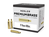 Nosler Premium Unprimed Brass Cases 17 Remington (100pk)