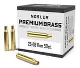 Nosler Premium Unprimed Brass Cases 25-06 Remington (50pk)