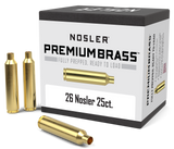 Nosler Premium Unprimed Brass Cases 26 Nosler (25pk)