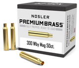 Nosler Premium Unprimed Brass Cases 300 Weatherby Magnum (50pk)