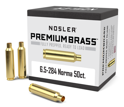 Nosler Premium Unprimed Brass Cases 6.5mm-284 Norma (50pk)