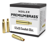 Nosler Premium Unprimed Brass Cases 6.5x55 Swedish Mauser (50pk)