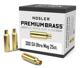 Nosler Premium Unprimed Brass Cases 300 Remington Short Action Ultra Magnum (SAUM) (25pk)