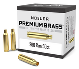 Nosler Premium Unprimed Brass Cases 260 Remington (50pk)