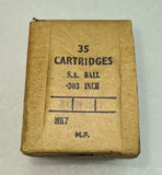 Ex-Mil Ammunition 303 British 174 Grain FMJ in Unopened Original Box (35pk)