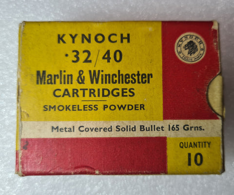 Kynoch (ICI) .32/40 Marlin & Winchester Cartridges  - Collectors Only (10pk)