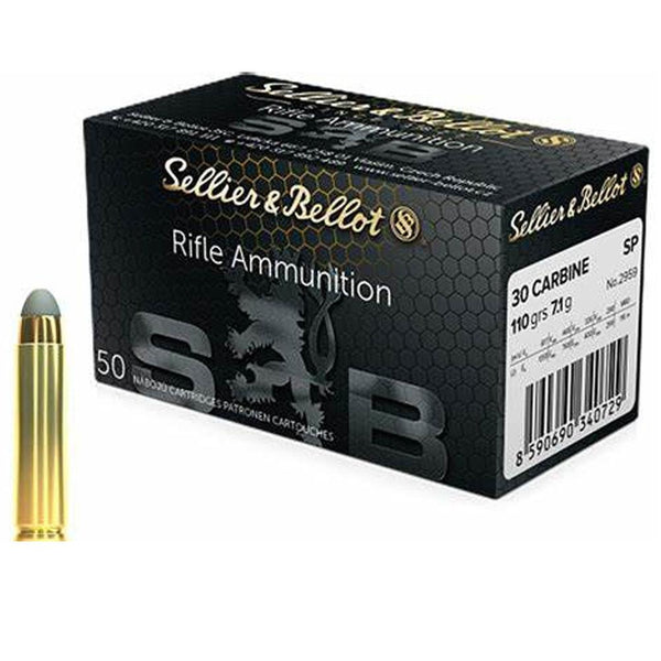 Sellier & Bellot Ammunition 30 Carbine 110 Grain SP (50pk)(2959 ...