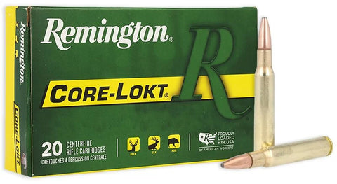 Remington Core-Lokt Ammunition 30-06 Springfield 180 Grain Pointed Soft Point (20pk)