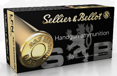 Sellier & Bellot  357 Magnum Ammunition 158 Grain Lead Flat Nose (50pk)