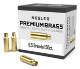 Nosler Premium Unprimed Brass Cases 6.5 Grendel (50pk)