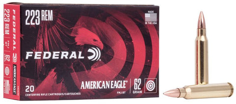 Federal American Eagle Ammunition 223 Remington 62 Grain Full Metal Jacket (20pk)