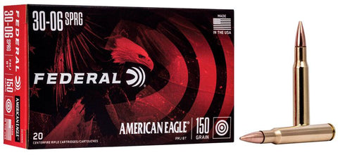 Federal American Eagle Ammunition 30-06 Springfield 150 Grain Full Metal Jacket (20pk)