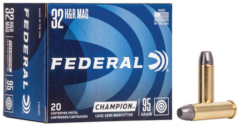 Federal Champion Ammunition 32 H&R Magnum 95 Grain Semi-Wadcutter (20pk)