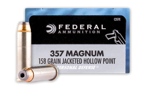 Federal Personal Defence Ammunition 357 Magnum 158 Grain Jacketed Hollow Point (20pk)