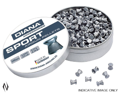 Diana Sport 22 Cal Air Pellets 12.81gr / 0,83g (400pk)