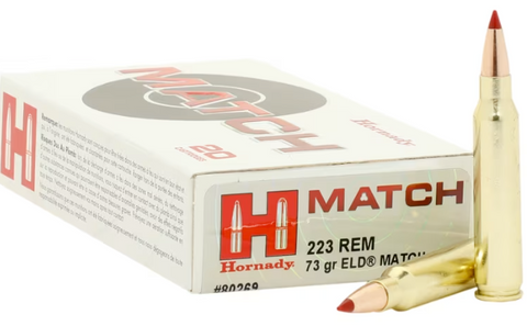 Hornady Match Ammunition 223 Remington 72 Grain ELD-Match (20pk)