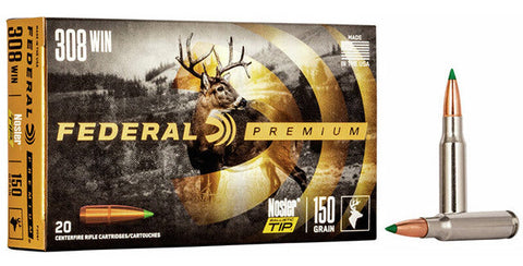 Federal Vital-Shok Ammunition 308 Winchester 150 Grain Nosler Ballistic Tip (20pk)