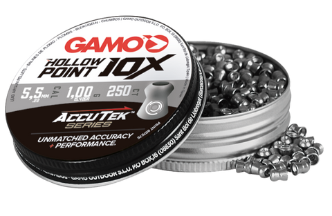 Gamo Hollow Point 10X Accutek 22 Cal Air Pellets 15.42gr / 1,0g (250pk)