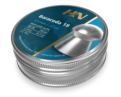 H&N Baracuda 18 22 Cal Air Pellets 18.13gr / 1,175g (200pk)