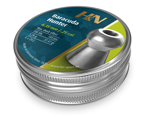 H&N Baracuda Hunter 25 Cal Air Pellets 27.47gr / 1,78g (150pk)