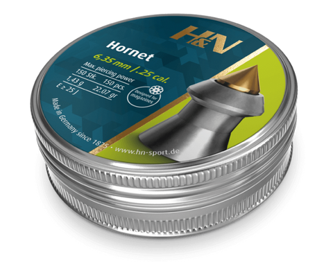 H&N Hornet 25 Cal Air Pellets 22.07gr / 1,43g  (150pk)