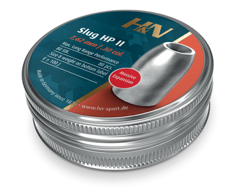 H&N Slug HP II  30 Cal Air Pellets 50gr / 3,23g (80pk)