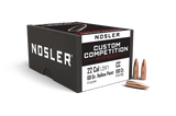 Nosler Custom Competition Bullets 22 Caliber (224 Diameter) 69 Grain Hollow Point Boat Tail (100Pk)