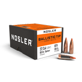 Nosler Ballistic Tip Varmint Bullets 22 Caliber (224 Diameter) 60 Grain Spitzer Boat Tail (100pk)