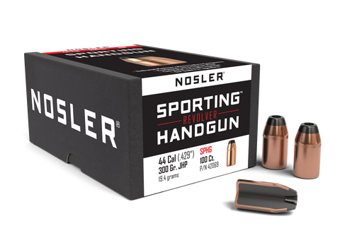 Nosler Sporting Handgun Bullets 44 Caliber (429 Diameter) 300 Grain Jacketed Hollow Point (100pk)