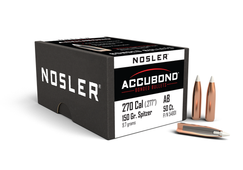 Nosler AccuBond Bullets 270 Caliber (277 Diameter) 150 Grain  (50pk)