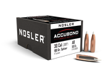 Nosler AccuBond Bullets 30 Caliber (308 Diameter) 180 Grain Bonded Spitzer Boat Tail (50pk)