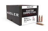 Nosler Custom Competition Bullets 30 Caliber (308 Diameter) 190 Grain Hollow Point Boat Tail (250pk)