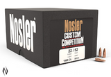 Nosler Custom Competition Bullets 22 Caliber (224 Diameter) 52 Grain Hollow Point Boat Tail (1000Pk)