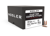 Nosler Custom Competition Bullets 22 Caliber (224 Diameter) 69 Grain Hollow Point Boat Tail (1000Pk)