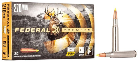 Federal Vital-Shok Ammunition 270 Winchester 130 Grain Nosler Ballistic Tip (20pk)