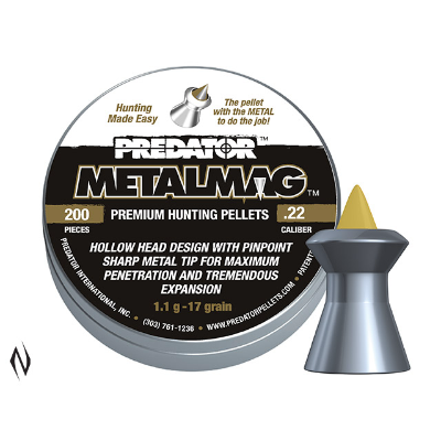 Predator Metalmag 22 Cal Air Pellets 17gr / 1.1g (200pk)