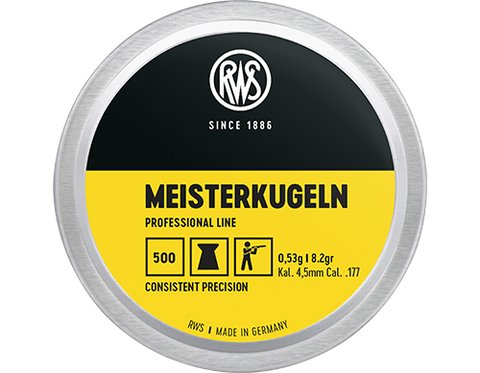 RWS Meisterkugeln 177 Cal Air Pellets 8.2gr / 0.53g (500pk)