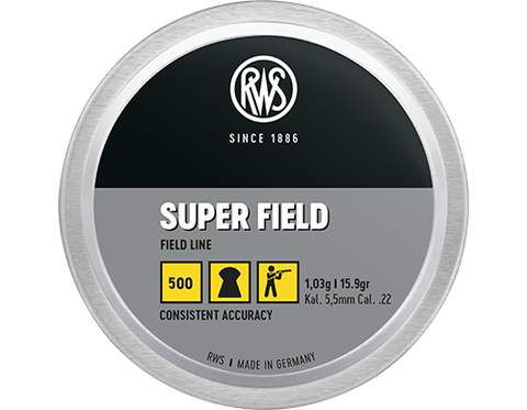 RWS Super Field 22 Cal Air Pellets 15.9gr / 1.03g (500pk)