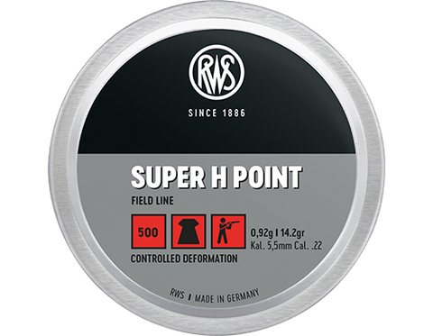 RWS Super-H-Point 22 Cal Air Pellets 14.2gr / 0.92g (500pk)