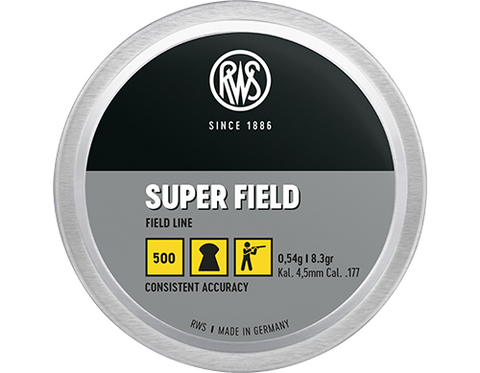 RWS Super Field 177 Cal Air Pellets 8.3gr / 0.54g (500pk)