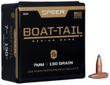 Speer Boat-Tail Bullets 7mm Caliber (284 Diameter) 130 Grain Spitzer Boat Tail (100pk)