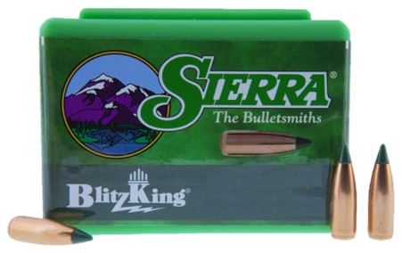 Sierra BlitzKing Bullets 22 Caliber (224 Diameter) 55 Grain Boat Tail (100pk)