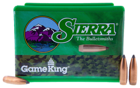 Sierra GameKing Bullets 22 Caliber (224 Diameter) 55 Grain Spitzer Boat Tail (100pk)