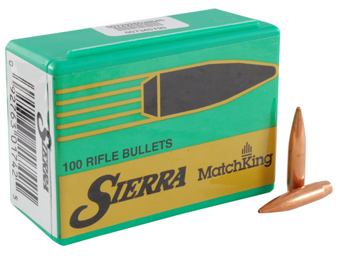 Sierra MatchKing Bullets 303 Caliber and 7.7mm Japanese (311 Diameter) 174 Grain Hollow Point Boat Tail (100Pk)