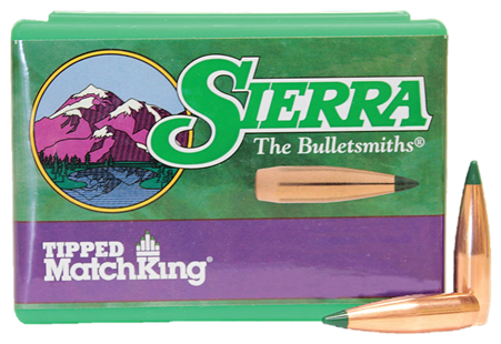 Sierra Tipped MatchKing Bullets 6.5mm (264 Diameter) 130 Grain Polymer Tip Boat Tail (100pk)