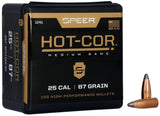 Speer Hot-Cor Bullets 25 Caliber (257 Diameter) 87 Grain Spitzer (100pk)