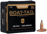 Speer Boat-Tail Bullets 25 Caliber (257 Diameter) 100 Grain Spitzer Boat Tail (100pk)